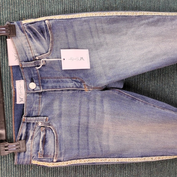 Jessica Simpson Kiss Me Mid Rise Skinny Jeans Poppy Series Size 2 - Picture 6 of 13